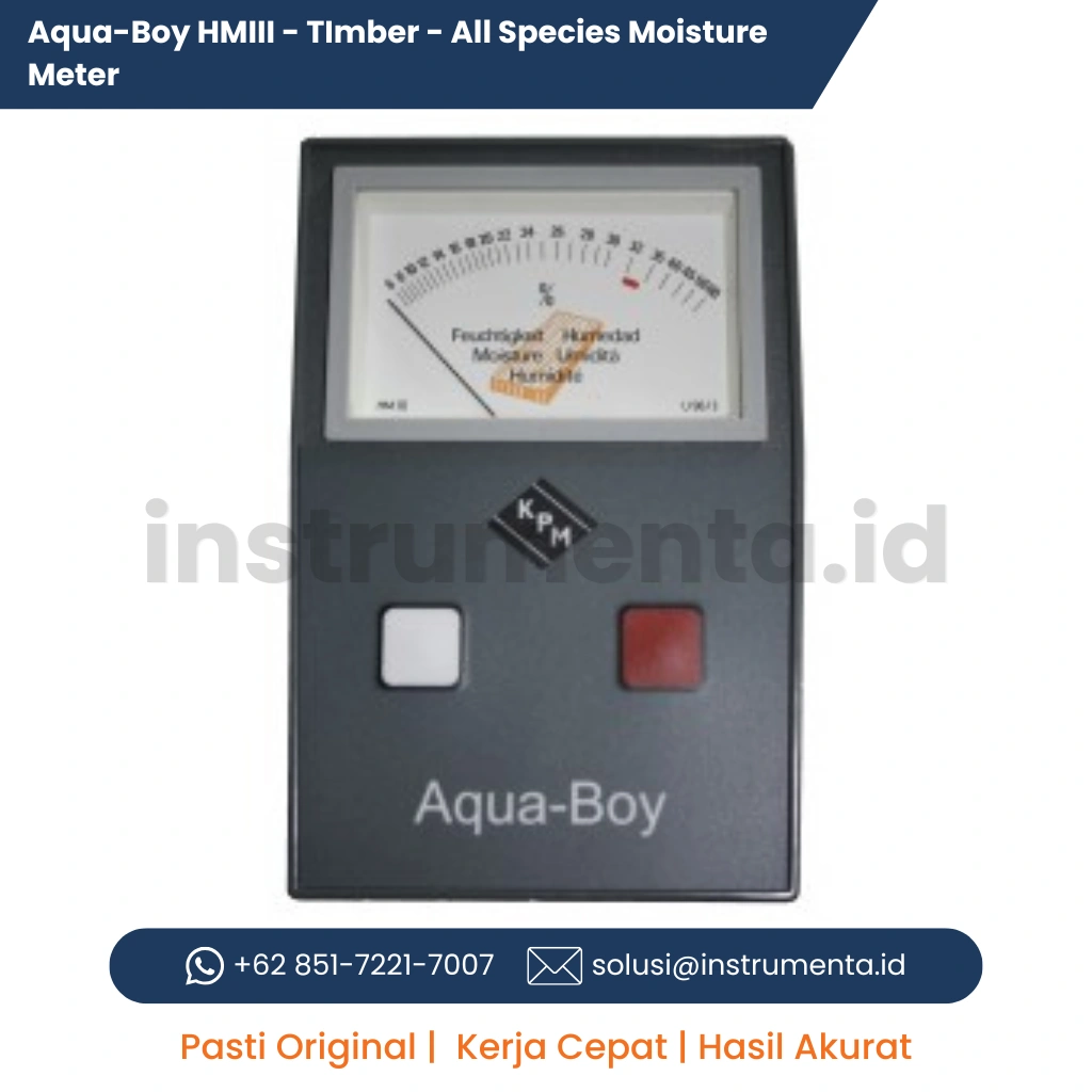 Authorized Distributor Aqua-Boy HMIII Timber Moisture Meter Alat Ukur Kadar Air Kayu All Species Industrial